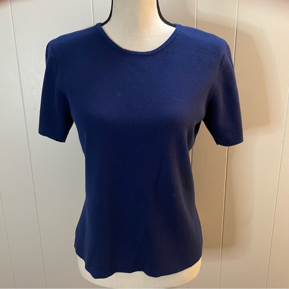 Talbots Knit Short Sleeve Sweater.